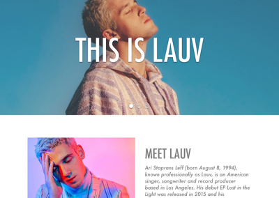 Lauv Website
